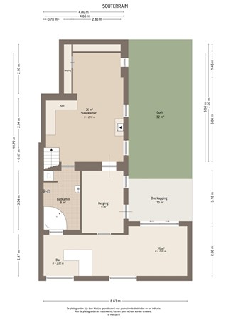 Floorplan - Gorinchemsestraat 58, 4231 BJ Meerkerk
